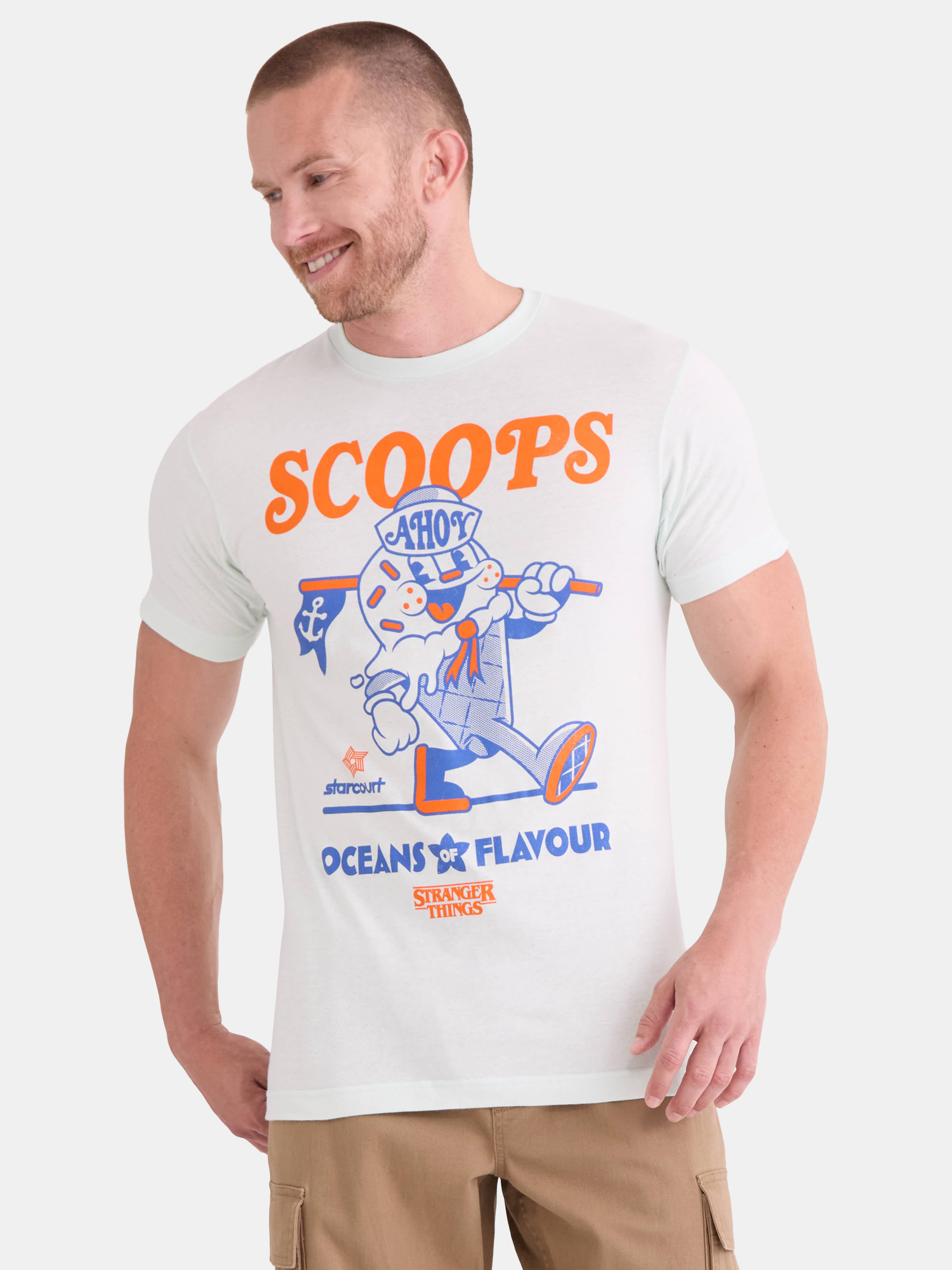 Men's \u0026 Big Men's Scoops Ahoy Cotton Graphic Tee with Short Sleeves Sizes S-3XL